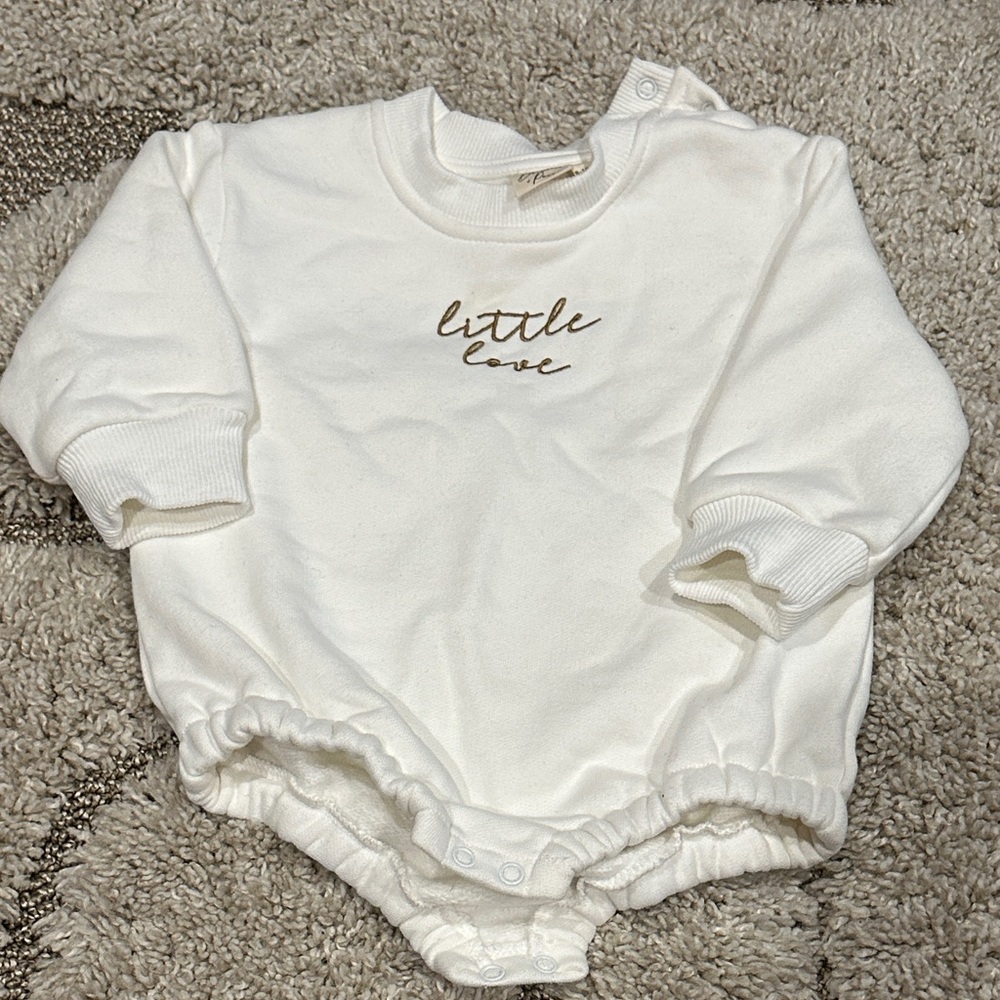 Cream Kids Bodysuit